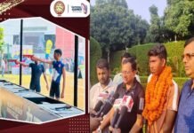 अमन ने राष्ट्रीय स्तर पर जीता स्वर्ण पदक Aman won gold medal in Junior Triathlon of Modern Pentathlon