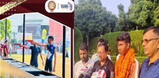 अमन ने राष्ट्रीय स्तर पर जीता स्वर्ण पदक Aman won gold medal in Junior Triathlon of Modern Pentathlon