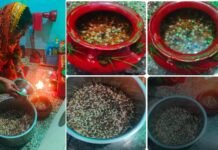 बिरुड़ पंचमी पर कूर्मांचल परिषद देहरादून की महिलाओं ने 7 प्रकार के अनाज भिगोकर मनाया पारम्परिक पर्व