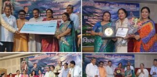 उत्तराखंड की पहली गढ़वाली फीचर फिल्म जग्वाल की नायिका कुसुम बिष्ट, समाज सेविका इन्दू नौटियाल को वीरांगना तीलू रौतेली सम्मान Kusum Bisht, Indu Nautiyal awarded with Veerangana Teelu Rauteli Award