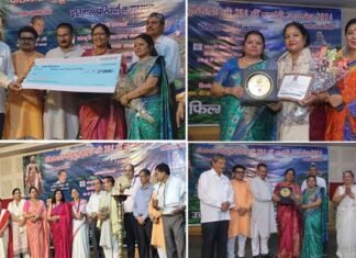उत्तराखंड की पहली गढ़वाली फीचर फिल्म जग्वाल की नायिका कुसुम बिष्ट, समाज सेविका इन्दू नौटियाल को वीरांगना तीलू रौतेली सम्मान Kusum Bisht, Indu Nautiyal awarded with Veerangana Teelu Rauteli Award