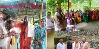 थानेश्वर महादेव मंदिर में अंतिम सोमवार पौड़ी विधायक राजकुमार पोरी सहित बड़ी संख्या में पहुंचे श्रद्धालु, शिवलिंग में किया जलाभिषेक Thaneshwar Mahadev temple