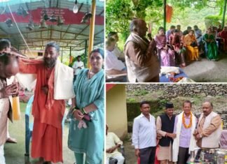 थानेश्वर महादेव मंदिर में अंतिम सोमवार पौड़ी विधायक राजकुमार पोरी सहित बड़ी संख्या में पहुंचे श्रद्धालु, शिवलिंग में किया जलाभिषेक Thaneshwar Mahadev temple