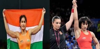 Paris Olympics: विनेश फोगाट ने रचा इतिहास, ओलंपिक फाइनल में पहुंचने वाली पहली भारतीय महिला पहलवान, गोल्ड मेडल से बस एक जीत दूर, भारत का चौथा पदक पक्का Vinesh Phogat reaches the final of Paris Olympics