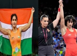 Paris Olympics: विनेश फोगाट ने रचा इतिहास, ओलंपिक फाइनल में पहुंचने वाली पहली भारतीय महिला पहलवान, गोल्ड मेडल से बस एक जीत दूर, भारत का चौथा पदक पक्का Vinesh Phogat reaches the final of Paris Olympics