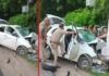 नोएडा ग्रेटर नोएडा एक्सप्रेस-वे पर खंभे से टकराई तेज रफ्तार टियागो कार, दर्दनाक सड़क हादसे में तीन युवकों की मौत car-accident-in-noida expressway