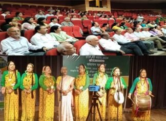 हरेला से घी संक्रांत तक एक माह चले कार्यक्रम का डॉ. माधुरी बड़थ्वाल के गीतों के साथ समापन