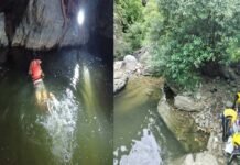 पौड़ी गढ़वाल: गैंठीछेड़ा झरने में नहाते समय डूबे दो युवक