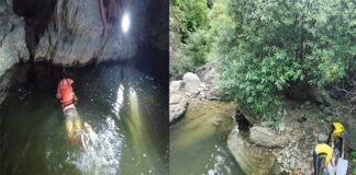 पौड़ी गढ़वाल: गैंठीछेड़ा झरने में नहाते समय डूबे दो युवक