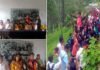 शिक्षक अर्जुन सिंह राणा को स्थानांतरण पर क्षेत्रवासियों द्वारा दी गई भावभीनी विदाई