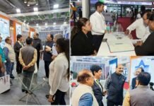 यूपी इंटरनेशनल ट्रेड शो में शारदा विश्वविद्यालय के स्टॉल में आठ मॉडल किए प्रस्तुत