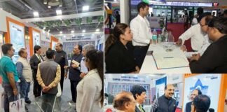 यूपी इंटरनेशनल ट्रेड शो में शारदा विश्वविद्यालय के स्टॉल में आठ मॉडल किए प्रस्तुत