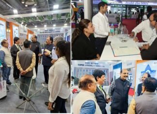 यूपी इंटरनेशनल ट्रेड शो में शारदा विश्वविद्यालय के स्टॉल में आठ मॉडल किए प्रस्तुत
