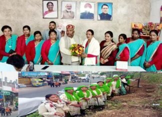 पौड़ी शहर में स्वच्छता अभियान के लिए पुष्प वाटिका महिला समूह को विधायक पोरी ने किया सम्मानित Pushp Vatika women group pauri