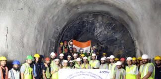 ऋषिकेश-कर्णप्रयाग रेलवे लाइन में बड़ा ब्रेक थ्रू, श्रीनगर-डुंगरीपंथ के बीच 3.3 किमी एस्केप टनल हुई आर-पार escape tunnel across between Srinagar-Dungripath
