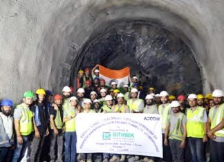 ऋषिकेश-कर्णप्रयाग रेलवे लाइन में बड़ा ब्रेक थ्रू, श्रीनगर-डुंगरीपंथ के बीच 3.3 किमी एस्केप टनल हुई आर-पार escape tunnel across between Srinagar-Dungripath
