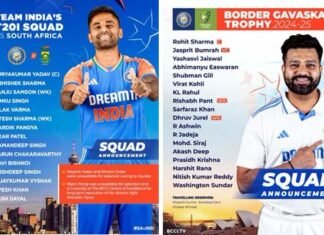 ऑस्ट्रेलिया और दक्षिण अफ्रीका दौरे के टीम इंडिया का ऐलान, जानिए किन खिलाड़ियों को मिला मौका Squads for India tour of South Africa & Border-Gavaskar Trophy announced