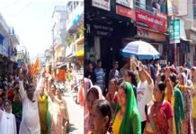 श्रीनगर गढ़वाल में निकाली विशाल चेतना-चेतावनी रैली chetana-chetavani-rally in Srinagar