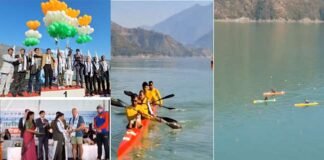 टिहरी झील में चार दिवसीय ‘टिहरी वाटर स्पोर्ट्स कप’ का रंगारंग आगाज, कयाकिंग और कैनोइंग प्रतियोगिता में खिलाड़ियों ने दिखाया दम