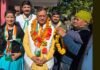 सतपुली नगर पंचायत से कांग्रेस के युवा प्रत्याशी जितेंद्र चौहान ने ढोल नगाड़ो व सैकड़ों कार्यकर्ताओं के साथ किया अपना नामंकन