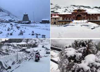 उत्तराखंड में हुई सीजन की पहली बर्फबारी, सफेद चादर से ढक गए चारों धाम, पहाड़ से मैदान तक बढ़ी ठिठुरन