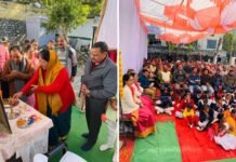 राजकीय प्राथमिक विद्यालय स्वीत के नवनिर्मित भवन का कैबिनेट मंत्री डॉ धन सिंह रावत ने किया लोकार्पण