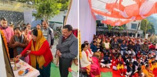 राजकीय प्राथमिक विद्यालय स्वीत के नवनिर्मित भवन का कैबिनेट मंत्री डॉ धन सिंह रावत ने किया लोकार्पण