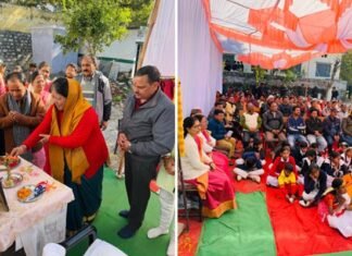 राजकीय प्राथमिक विद्यालय स्वीत के नवनिर्मित भवन का कैबिनेट मंत्री डॉ धन सिंह रावत ने किया लोकार्पण