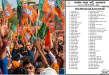 उत्तराखंड नगर निकाय चुनाव में यूपी के सीएम योगी भी करेंगे प्रचार, भाजपा ने जारी की 40 स्टार प्रचारकों की लिस्ट