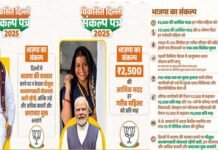 Delhi election: दिल्ली चुनाव के लिए भाजपा ने संकल्प पत्र किया जारी, महिलाओं को हर महीने 2500 रुपये, मुफ्त बिजली-पानी, होली-दिवाली पर फ्री सिलेंडर, और भी कई एलान BJP manifesto for Delhi elections