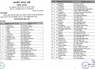 दिल्ली विधानसभा चुनाव के लिए बीजेपी ने 29 उम्मीदवारों की पहली सूची की जारी, देखें कौन कहां से लड़ेगा चुनाव Delhi Assembly elections bjp candidate list