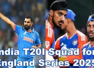 इंग्लैंड के खिलाफ टी20 सीरीज के लिए टीम इंडिया का ऐलान, मोहम्मद शमी की वापसी, देखें किन्हें मिला मौका India T20I Squad for England Series 2025