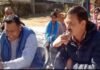 पैडुलस्यूं गिताड़ प्रतियोगिता के लिए लोक गायक अनिल बिष्ट ने लिये ऑडिशन