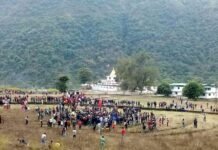 ऐतिहासिक गिंदी कौथिग: मनियारस्यूं पट्टी ने कब्जाई गेंद, रस्साकशी में लंगूर पट्टी की महिलाओं ने मारी बाजी