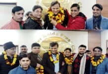 आदेश भाटी एक बार फिर ग्रेटर नोएडा प्रेस क्लब के निर्विरोध अध्यक्ष निर्वाचित, रोहित प्रियदर्शन महासचिव