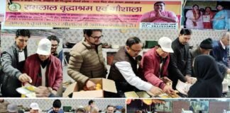 उत्तराखंड सांस्कृतिक समिति के सदस्यों ने वृद्धाश्रम में वृद्धजनों को कराया भोजन