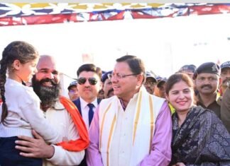 महाकुंभ: प्रयागराज पहुंचे मुख्यमंत्री पुष्कर सिंह धामी, महाकुंभ में बनाए गए उत्तराखण्ड मण्डपम का किया अवलोकन