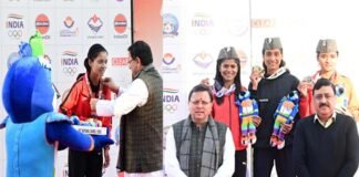 NATIONAL GAMES 2025: नेशनल गेम्स में छाई उत्तराखंड की गोल्डन गर्ल अंकिता ध्यानी, सीएम धामी ने किया सम्मानित golden girl Ankita Dhyani won 2 gold medals