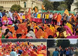 इंदिरापुरम उत्तरैणी-मकरैणी कौथिग महोत्सव-2025: भूमि पूजन के साथ ही वैशाली से इंदिरापुरम तक निकाली गयी श्रीराम शोभा यात्रा