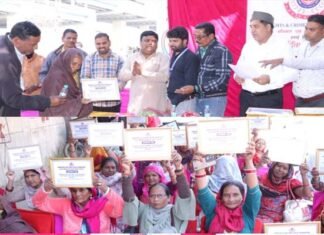 अंतर्राष्ट्रीय महिला दिवस पर मानव अधिकार एवं अपराध नियंत्रण संगठन इकाई दिल्ली एनसीआर द्वारा किया गया महिला स्वच्छता कर्मियों का सम्मान International Women's Day