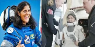 9 महीने अंतरिक्ष में बिताने के बाद धरती पर लौटीं सुनीता विलियम्स, 8 दिन के मिशन पर गयी थीं Sunita Williams returned to Earth