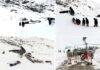 माणा हिमस्खलन: ग्लेशियर के मलबे में दबे 50 मजदूर निकाले, 4 की मौत, 5 की तलाश जारी Uttarakhand Badrinath Avalanche News