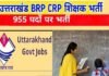 उत्तराखंड में बीआरपी-सीआरपी के 955 पदों पर भर्ती प्रक्रिया शुरू, जनपदवार मैरिट के आधार पर होगी भर्ती