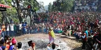 केदारघाटी के तीन गांवों में लागू हुआ लॉकडाउन, जाखराज मेले की तैयारी, 15 अप्रैल को जलते अंगारों पर नृत्य करेंगे जाखराज