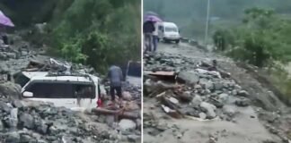 उत्तराखंड में यहाँ मूसलाधार बारिश ने मचाई तबाही, घरों में घुसा बरसाती पानी, मलबे में दबीं कई गाड़ियां Rain wreaked havoc in Chamoli