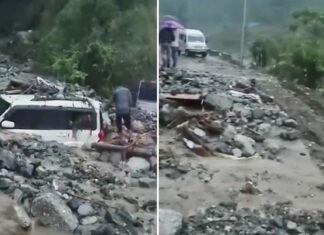 उत्तराखंड में यहाँ मूसलाधार बारिश ने मचाई तबाही, घरों में घुसा बरसाती पानी, मलबे में दबीं कई गाड़ियां Rain wreaked havoc in Chamoli