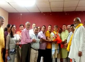 उत्तराखंड सरकार में दर्जा प्राप्त राज्यमंत्री वीरेंद्र दत्त सेमवाल का जोरदार स्वागत