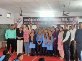 राजकीय इंटर कॉलेज स्वीत पौड़ी गढ़वाल में उत्साहपूर्वक मनाया गया प्रवेशोत्सव