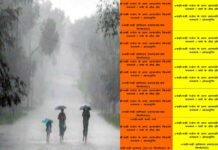 उत्तराखंड के इन जिलों में आज भी तेज बारिश के साथ ओलावृष्टि का अलर्ट जारी rain and hailstorm alert issued in Uttarakhand