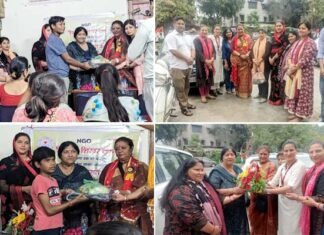 शिक्षा से शिखर तक संस्था के बच्चों को गाजियाबाद महापौर ने बांटी खाद्य व पाठ्य सामग्री